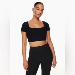 Aritzia Sculpt Knit Squareneck Top